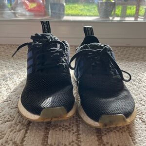 Adidas Women Black and Blue Sneakers